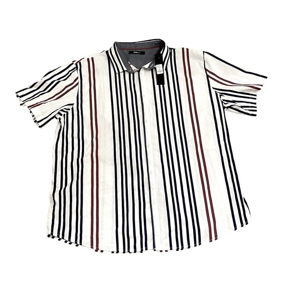 NOVA MEN - SIZE 3X - NWT - 100% COTTON - SPORTY- RED WHITE AND BLUE. B3 - Picture 11 of 11